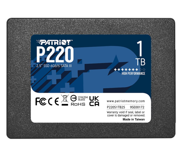 PATRIOT P220 1TB 2,5'' P220S1TB25 - 1111811 - zdjęcie